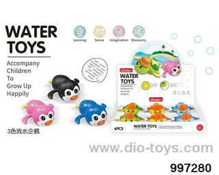 3-color water penguin/6pcs in display box