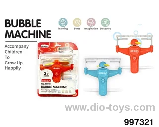 Aircraft bubble gun with 1 bottle of 120ML bubble water in blister
