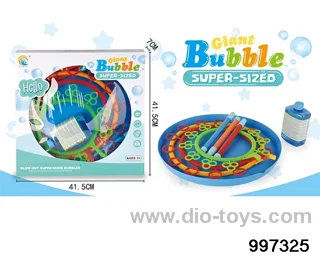 Bubble ring (blue) with 1 bottle of 500ML bubble water in window box