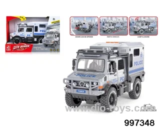 friction police car with light/sound