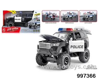 friction police car with light/sound
