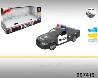 1:12 friction police car with light/sound