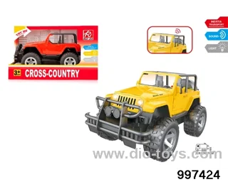 1:16 friction jeep with light/sound