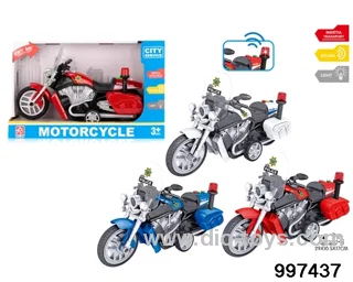1:16 friction motorcycle with light/sound