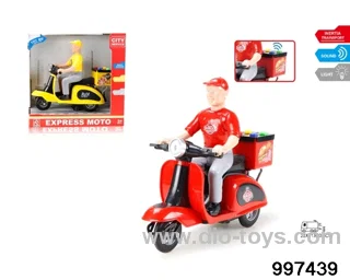 1:16 friction motorcycle with light/sound