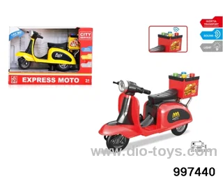 1:16 friction motorcycle with light/sound