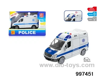 1:32 friction police car with light/sound