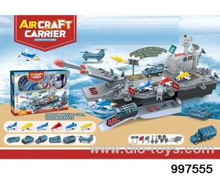 2 in 1 multifunctional deformational storage aircraft carrier missile launcher with light and firing sounds