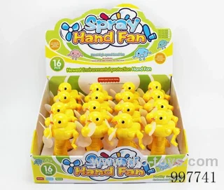 New Big Yellow Duck Hand Spray Fan - yellow