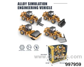 1:48 friction alloy engineering car/4 asstd