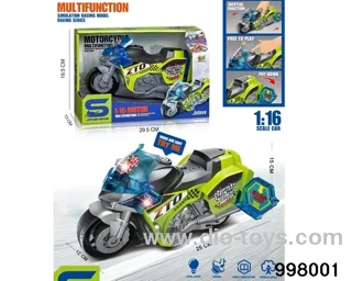 free wheel motorcycle with light/sound