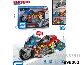 free wheel motorcycle with light/sound