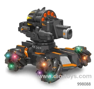 2.4G lateral remote control soft bomb stunt vehicle single remote control version