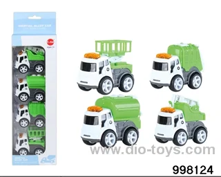 4pcs friction alloy car