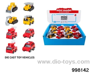 16pcs pull back alloy car
