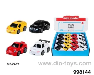 16pcs pull back alloy car
