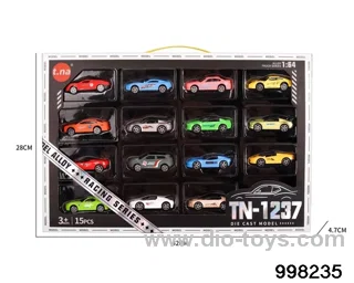 15pcs free wheel alloy car