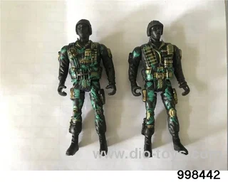 1 12cm soldier, 2 mixed suits in opp bag