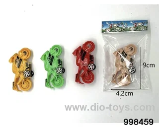 Return force simulation motorcycle 4-color mixed installation in opp bag