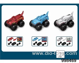 Assembling shark car in opp bag