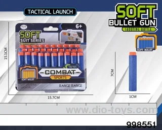 30pcs 7cm Soft Bullet