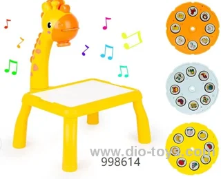 Music projection writing desk study table (giraffe)