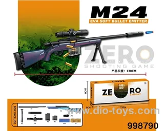 M24 bolt jump shell EVA soft spring launcher in color box