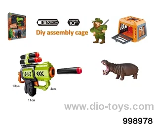 Hunting and shooting hippos in window box