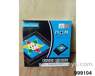 Magnetic Chinese checkers in color box