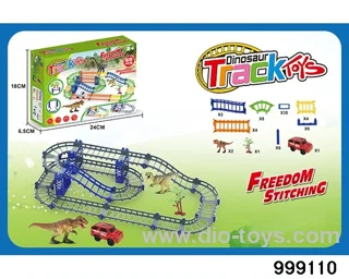 Double-layer electric rail car in color box