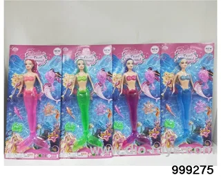 11.5-inch solid mermaid with light (purple) in Blister card