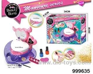 Nail table with dryer in color box