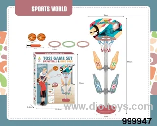 Two-in-one interactive basketball table hoop set