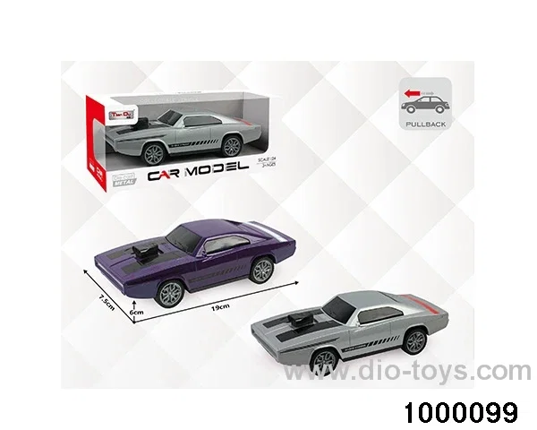 1:24 simulated return alloy car in window box
