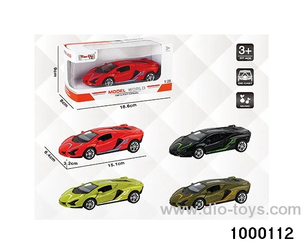 1:28 simulated return alloy car W L/M in window box