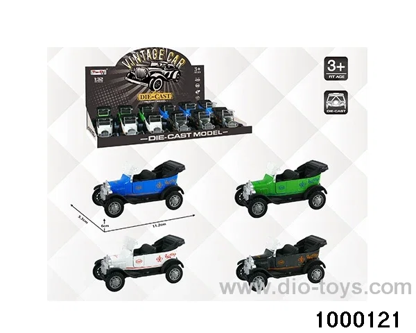 1:32 simulated return alloy car  in display box