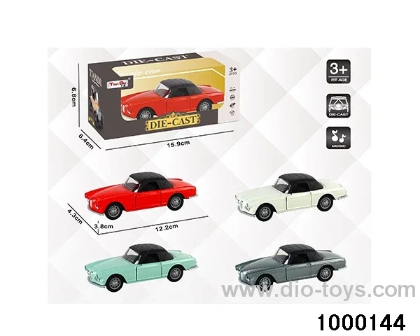 1:32 simulated return alloy car W L/M in window box