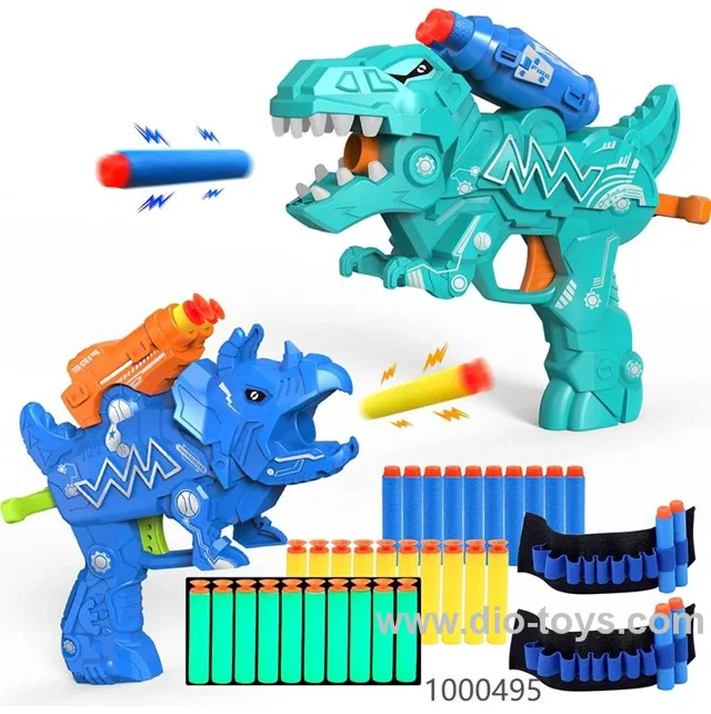 2 Packs Dinosaur Toy Guns