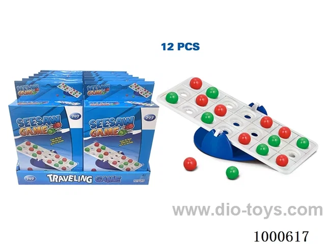 Bead seesaw in display box