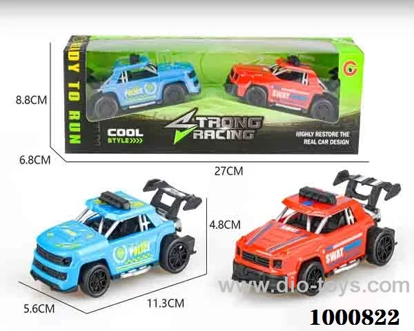 Trumpet two loaded rebound skeleton pickup truck, Jeep (police car)