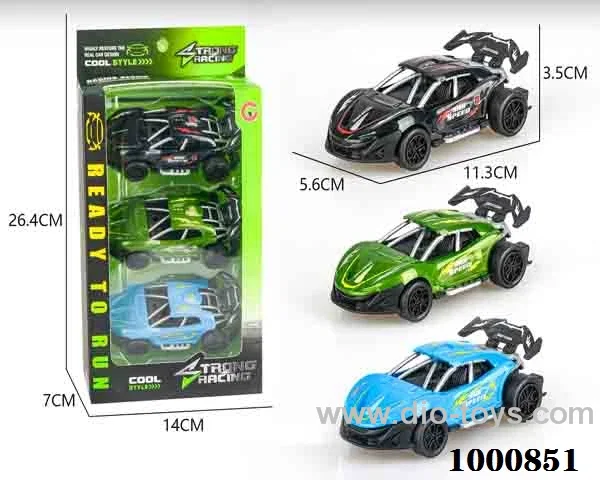 Small 3 - piece boomerang sports car