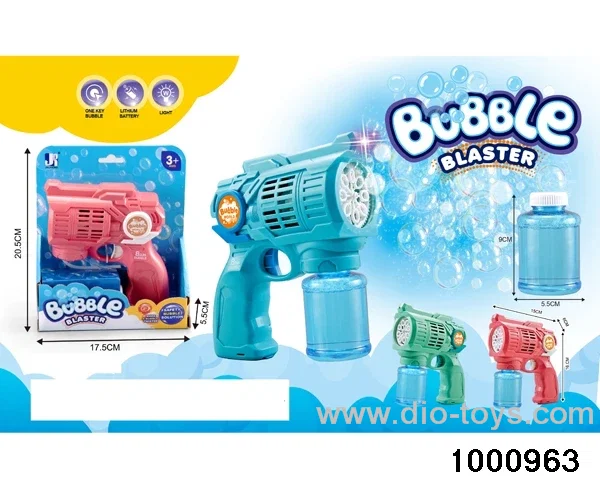 bubble gun with light