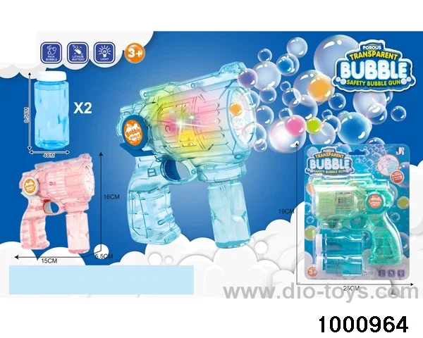 bubble gun with light