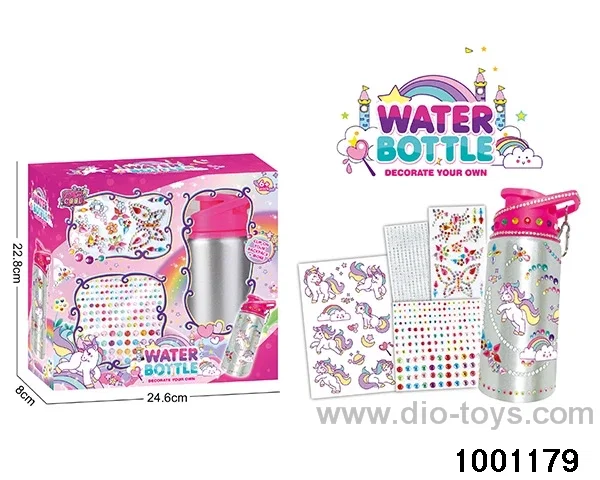 DIY stick drill water bottle in window box