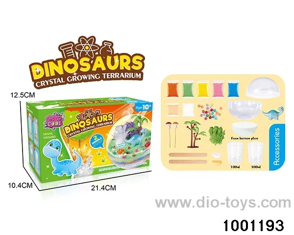 Dinosaur - DIY growth crystal ornaments in color box