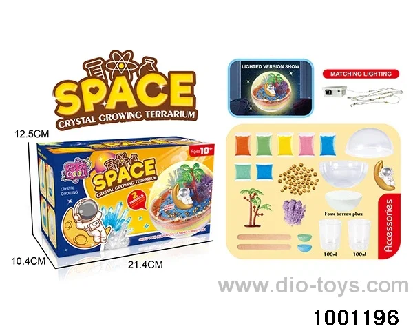Astronaut - DIY growth crystal ornaments(with night light) in color box