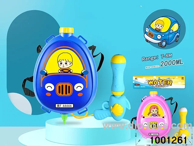 2000ml backpack water gun in PVC bag with header