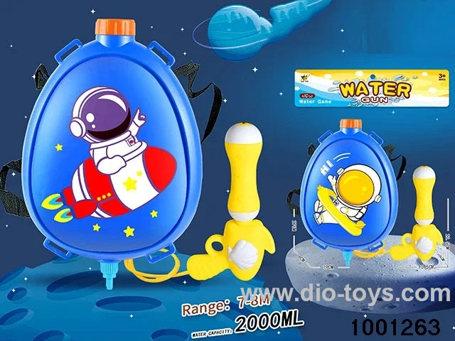 2000ml backpack water gun in PVC bag with header