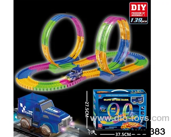 139pcs Luminous track