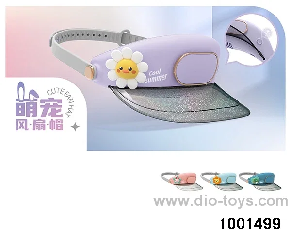 Flower duck hat fan in color box